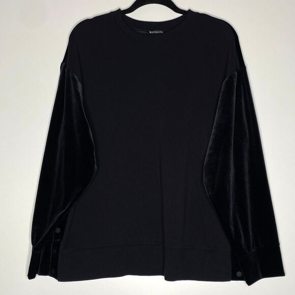 Athleta 2022 Retroplush Velvet Crewneck Sweatshirt Women's Size Large - 466916 - Picture 1 of 11